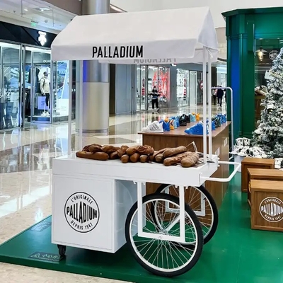 La Chine a fabriqué de petits camions de crème glacée dans la rue des paniers de nourriture des paniers de nourriture en acier inoxydable usagés à vendre