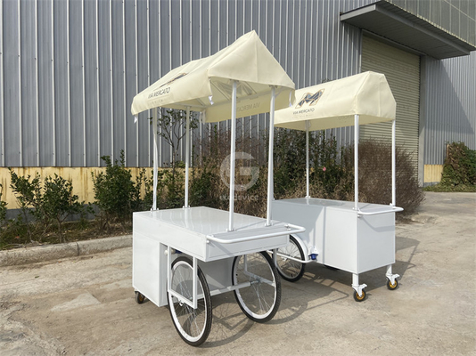 Crème glacée chinoise mobile à bas prix Crêpe de rue panier de restauration rapide Tricycle Camion de nourriture mobile