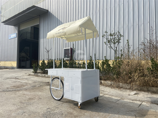 Meilleur prix chariot d'affaires alimentaires pousse chariot sur mesure avec remorque