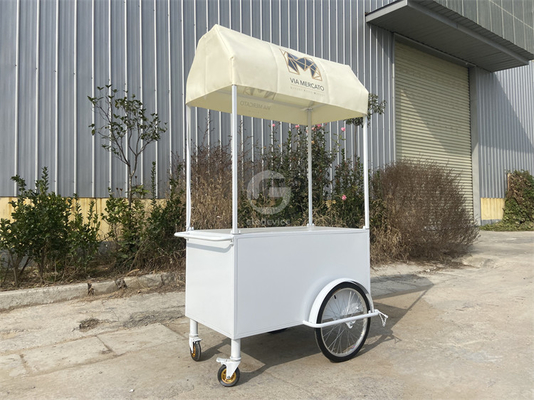 Meilleur prix chariot d'affaires alimentaires pousse chariot sur mesure avec remorque