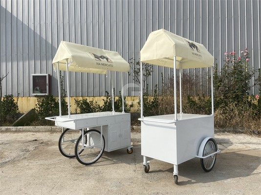 Boutique de panier de crème glacée friteuse mini bar classique scooter pousse panier