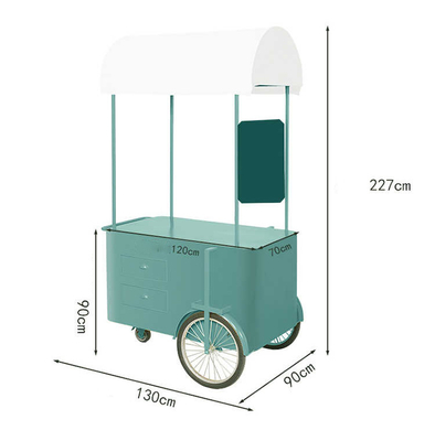 Camion alimentaire Mini-remorque de nourriture hamburgers pizza barbecue fast food remorque bicyclette crème glacée chariot à vendre