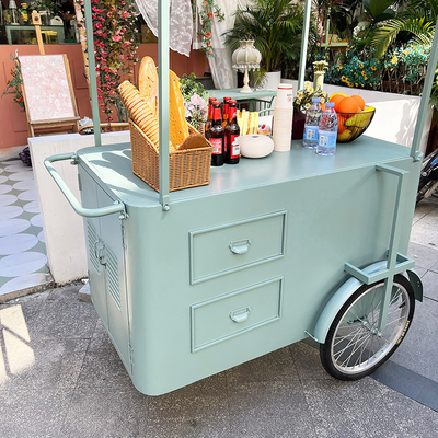 Camion alimentaire Mini-remorque de nourriture hamburgers pizza barbecue fast food remorque bicyclette crème glacée chariot à vendre