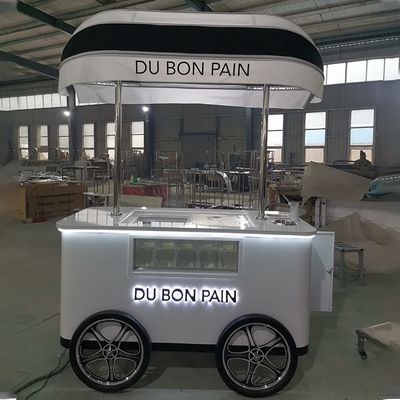 Chariot de crème glacée à roues à prix d'usine Chariot de crème glacée à roues