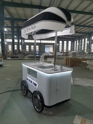 Application populaire d'automne dans la rue Chariot de glaces Chariot de crème glacée italienne avec CE