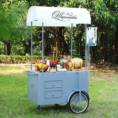 Nourriture sur roues chariot de poussée à main Cargo Vélo pour les fruits bonbons gaufres Street Food
