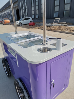 Carton de glace sur mesure, mini-chariot de congélation, chariot de nourriture mobile