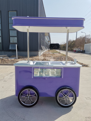 Application populaire de rue d'été Chariot de glaces Chariot de crème glacée italienne avec CE