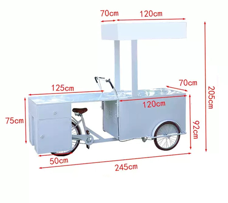 220V/380V remorque à crêpe pour vélo pour le paysage urbain moderne facile à utiliser
