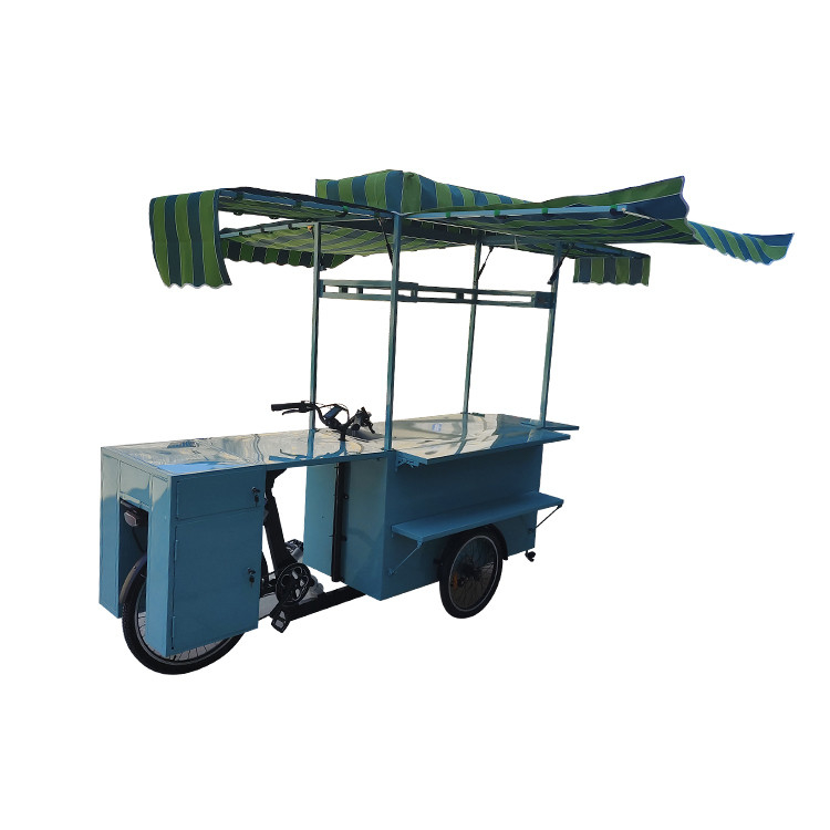 Europe Standard Food Tricycle Bike Tricycle Mobile Food Cart pour une productivité élevée