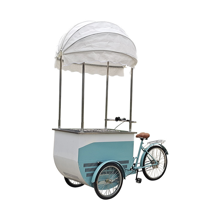 Vélo glace congélateur Vélo alimentaire mobile pour le barbecue au poulet frit hamburger pizza