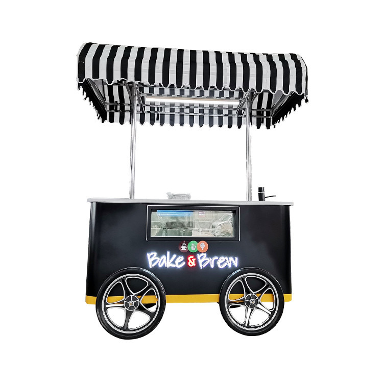 Nouveau modèle de panier mobile glace dure avec lumière LED Italie panier de glace de bonne qualité panier de glace avec CE