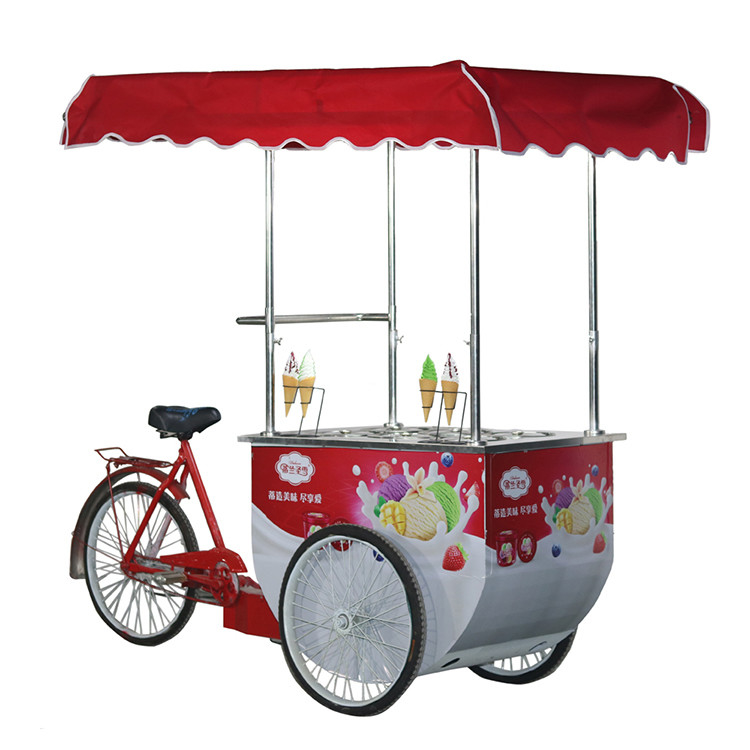Vente d'usine de crème glacée fourgonnette alimentaire à vendre/chariot de crème glacée/vélo de crème glacée