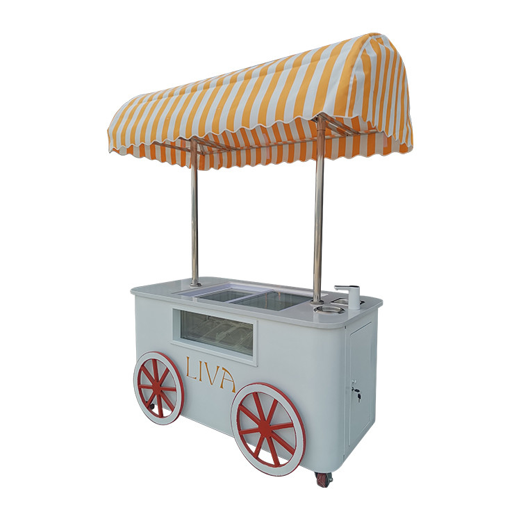 Carrière de vente de crème glacée à main pour les glaces